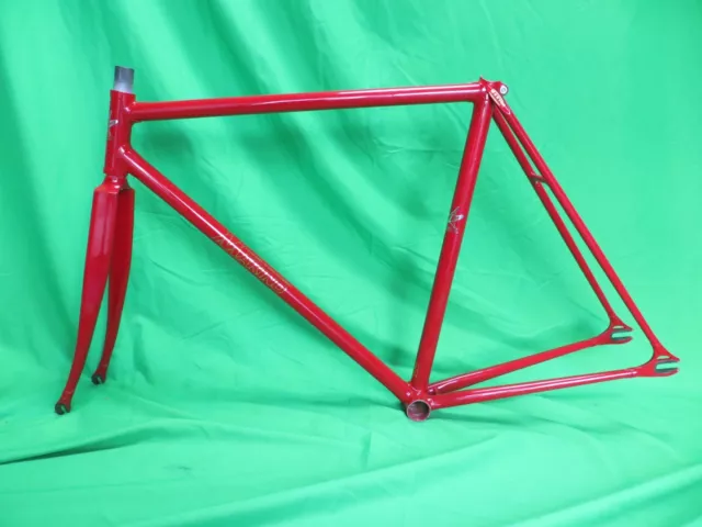 Makino NJS Keirin Frame Set Track Bike Fixed Gear Columbus Max Fork Fixie 52cm