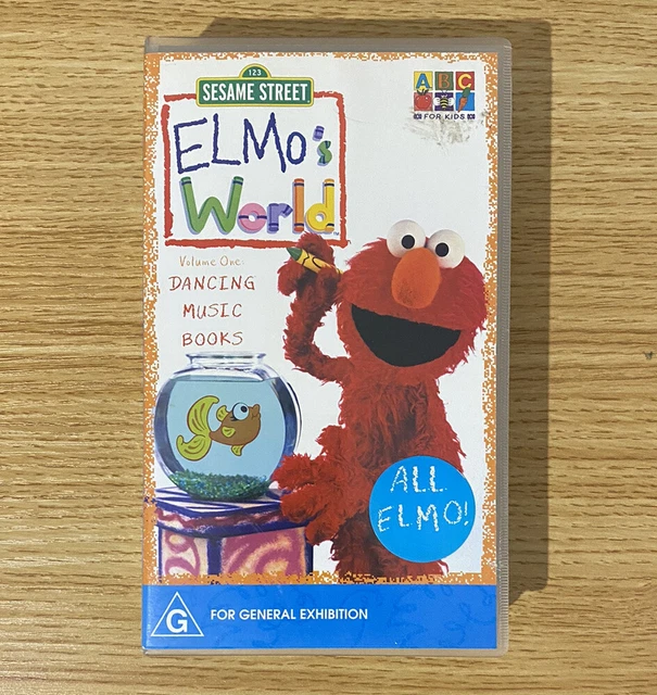 ELMO’S WORLD VOLUME 1 VHS ABC Kids Video Sesame Street 2001 25.00
