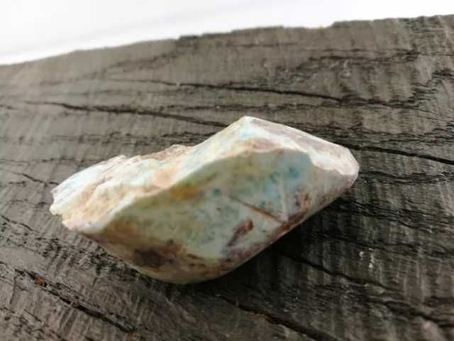 Larimar pieza cruda - 55 x 30 x 19 mm - Rep dominicana - 37 gramos - piedra en bruto 2