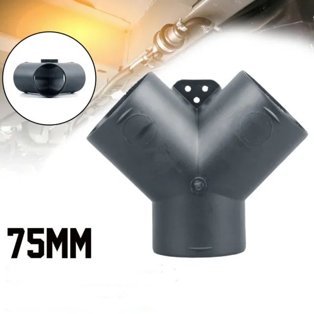 Efficient Y Branch Exhaust Connector for 75mm Vent Ducts For Air Diesel Heater