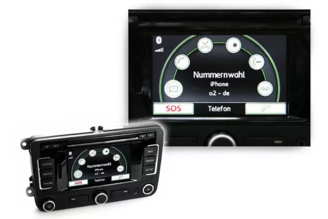 Original Kufatec nur Bluetooth Freisprecheinrichtung Mikro Kabel für VW RNS 315