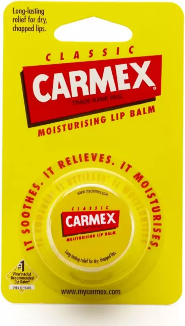 Carmex CLASSIC Moisturising Lip Balm For Dry And Chapped Lips 7.5g