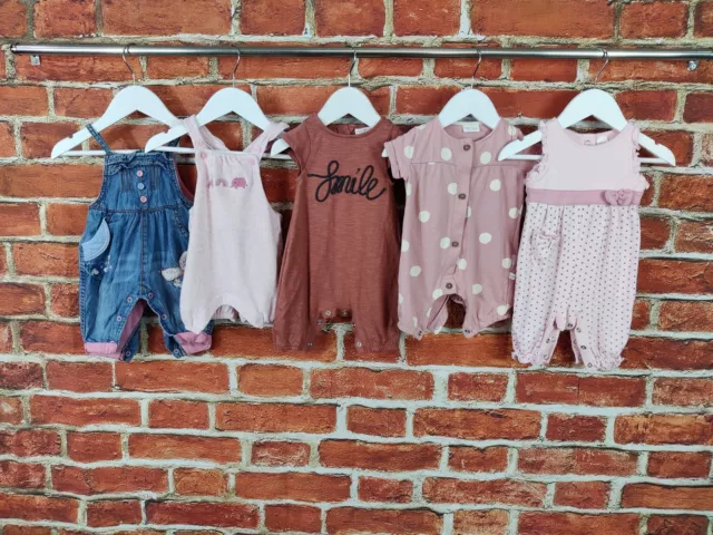 Baby Girls Bundle Age Newborn Up To 1 Month 100% Next Babygro Romper Summer 56Cm