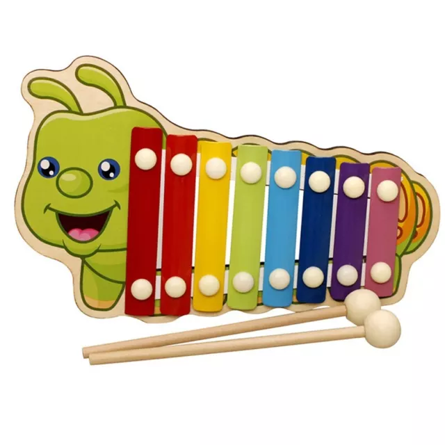 Xylophon Raupe Holz Musik Instrument Tiere Musikspielzeug Xylofon für Kinder Neu