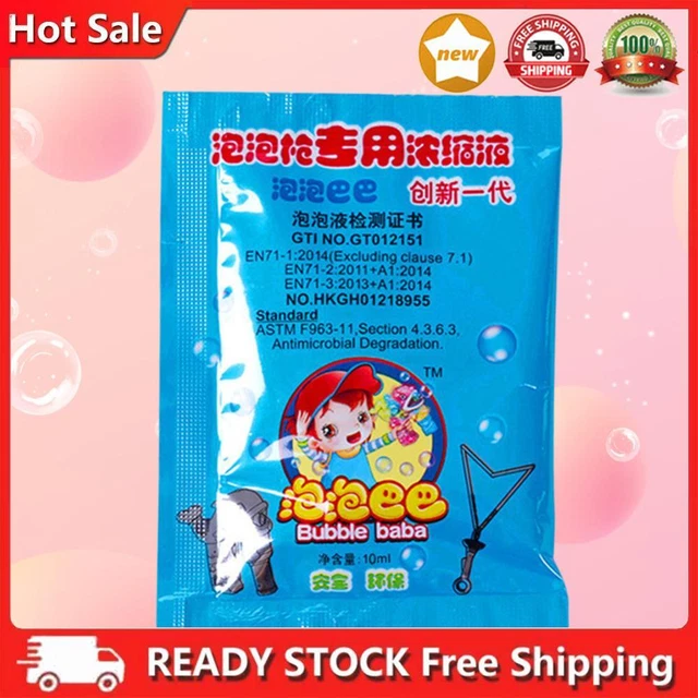 Soap Bubble Solution Concentrate, Non-Toxic, Safe, 10ml Soap Bubble Water Refill
