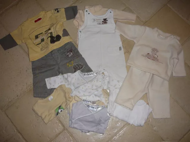 LOT vêtements bodys ensemble garçon 3 mois