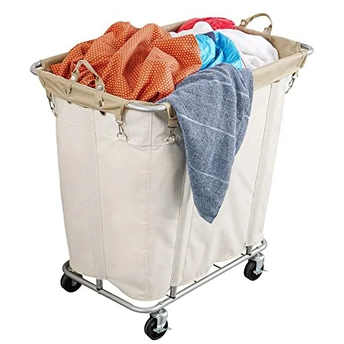 Laundry Cart with Wheels 320L Large Rolling Laundry Cart for Commercial/Home,