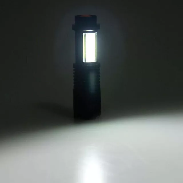 8000LM Portable LED Flashlight Q5+COB Zoomable Torch Mini Pocket Light 4 Modes 3