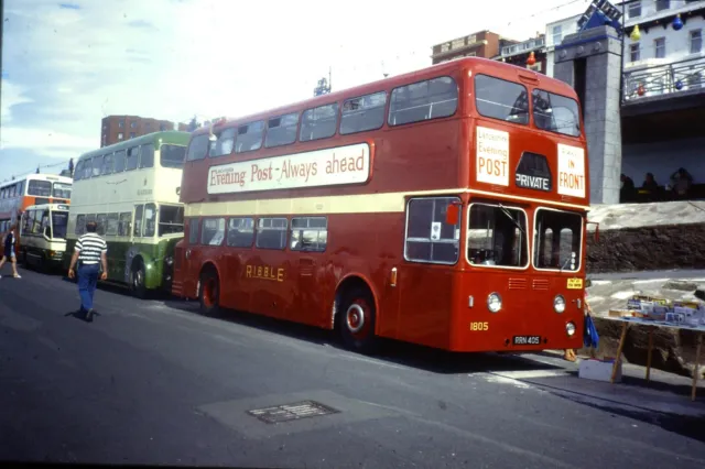 35mm Original Colour Bus Slide Preserved Ribble Leyland Atlantean RRN405
