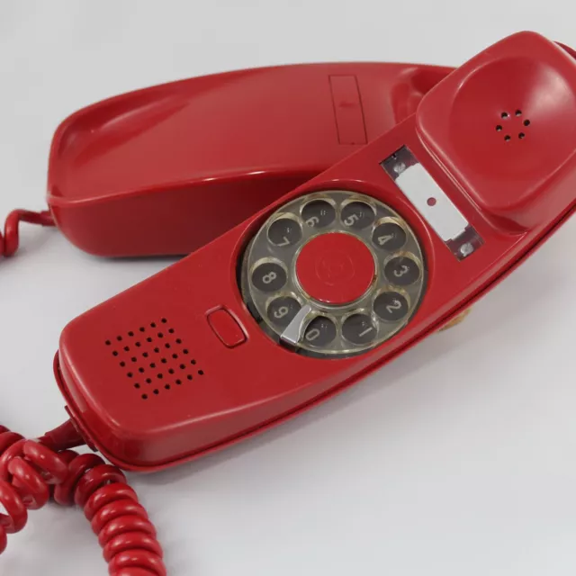 Vintage TELEFONO Ruleta GONDOLA Rojo CITESA MALAGA Cnte c.1970 Telefonia Retro