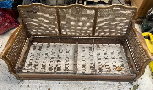antique bergere sofa for restoration