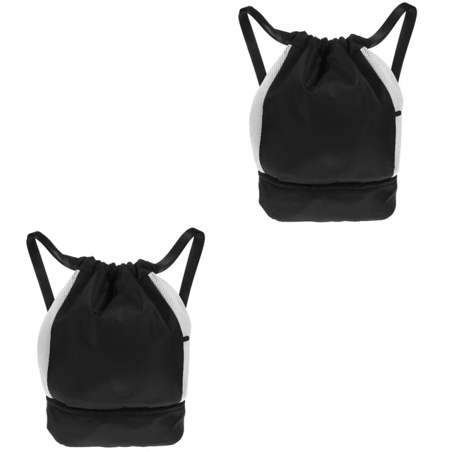2 Count sac à à cordon de fitness Pour Le Voyage Sac De Natation Sac De Cordon
