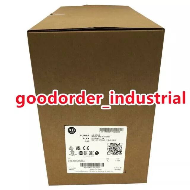 New Factory Sealed AB 25B-B032N104 SER A PowerFlex 525 7.5kW 10HP AC Drive