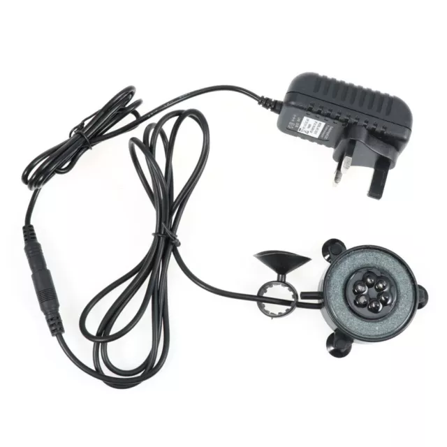 1pc Fish Tank Lamp Underwater Aquarium Waterproof 6 LEDs Lamp Air Bubble Lights