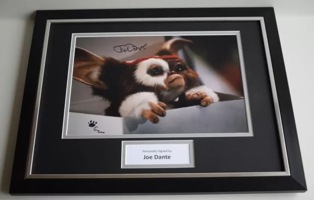 Joe Dante SIGNED FRAMED Photo Autograph 16x12 display Gremlins Film AFTAL & COA