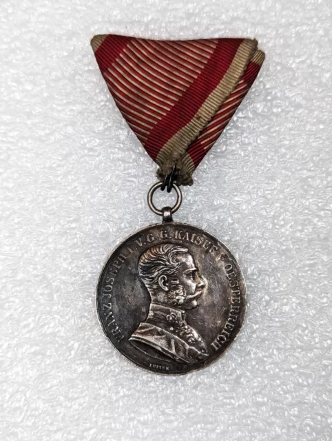 Original Austro-Hungarian Empire WW1 Bravery Medal Silver