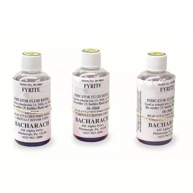 BACHARACH 0010-5057 Replacement Fluid: For Gas Type: Carbon Dioxide, 3 PK