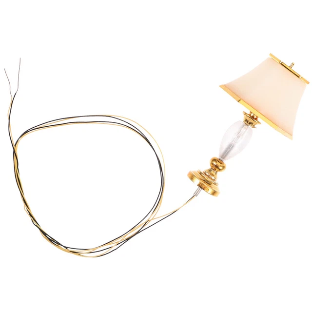 SUPVOX 4Pcs Miniatue Lamp Decoative Doll House Lamp Model