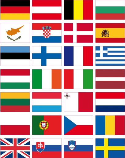 Lot De 25 Stickers Autocollants Vinyl - Assortiment De Tailles, Thème DANMARK - Neuf
