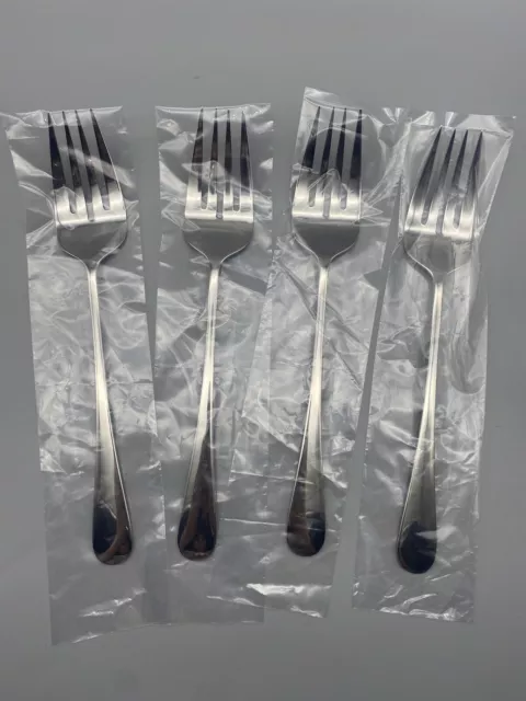 D.W Haber & Son. NY Serving Forks 11-3/4" Long Stainless steel  4pc New w/Defect