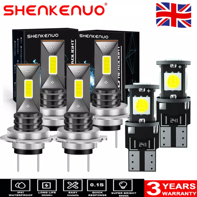 FOR Ford Mondeo MK4 Led White Xenon Canbus Hid Headlight Side Light Bulbs 12v