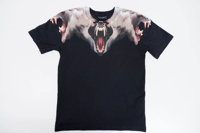 Marcelo Burlon Boys T Shirt Top Age 6 Yrs Black Printed Short Sleeve