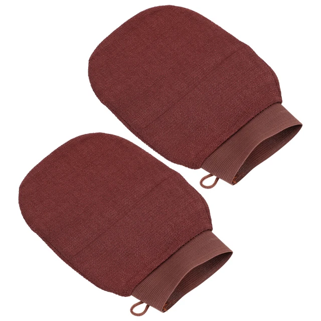 2 un. guantes guantes de lavado profundo guantes corporales exfoliar exfoliar loofah Mitt