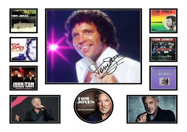 301306 "Tom Jones" Signed Montage Photo Print