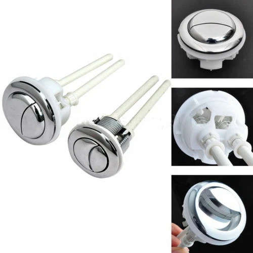 PLASTIC DUAL FLUSH Toilet Water Tank Push Button Hole Cistern Lid Rod