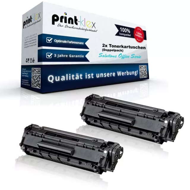 2x Drucker Tonerkartuschen für HP LaserJet M 1522 NF MF - Solutions Office Serie