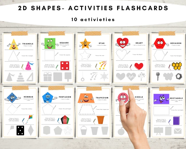 SHAPES COLOURS DRAWING 10 Large Flash Cards Preschool Learning shapes-colours-drawing-10-large-flash-cards-preschool-learning