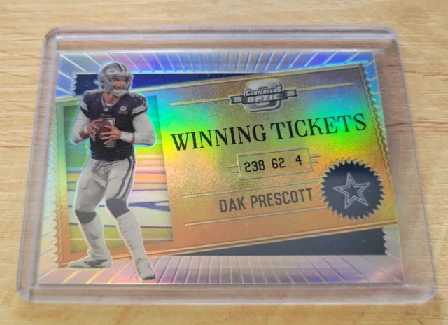2020 Panini Contenders Optic DAK PRESCOTT Winning Tickets #WT13 PRIZM