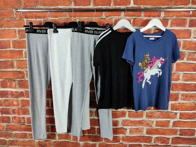 T-Shirt Leggings Ragazze Età 11-12 Anni River Island Next Etc Attiva 152Cm