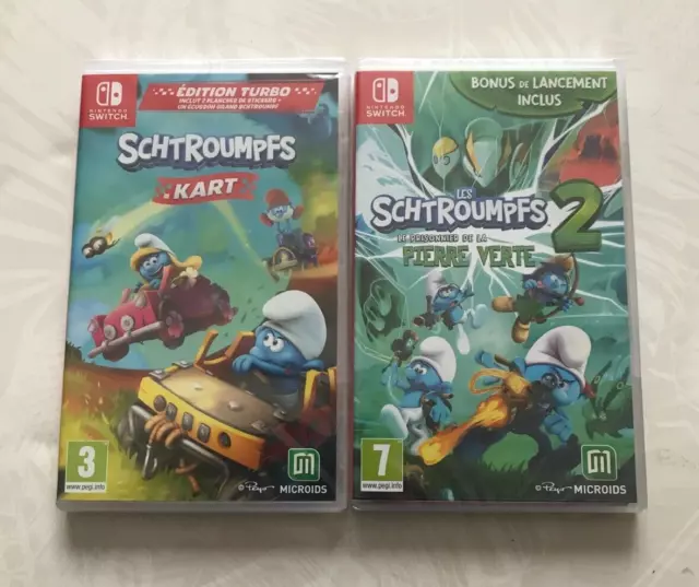 Les Schtroumpfs 2 - Le Prisonnier de la Pierre Verte + Kart - Nintendo Switch