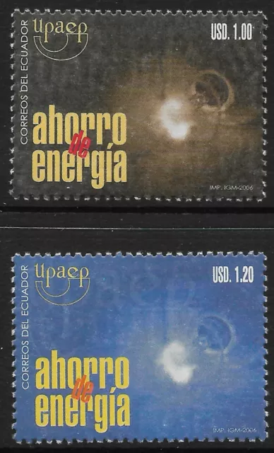 Stamps-Ecuador. 2006. American Energie Erhaltung Set Sg : 2917/18. MNH