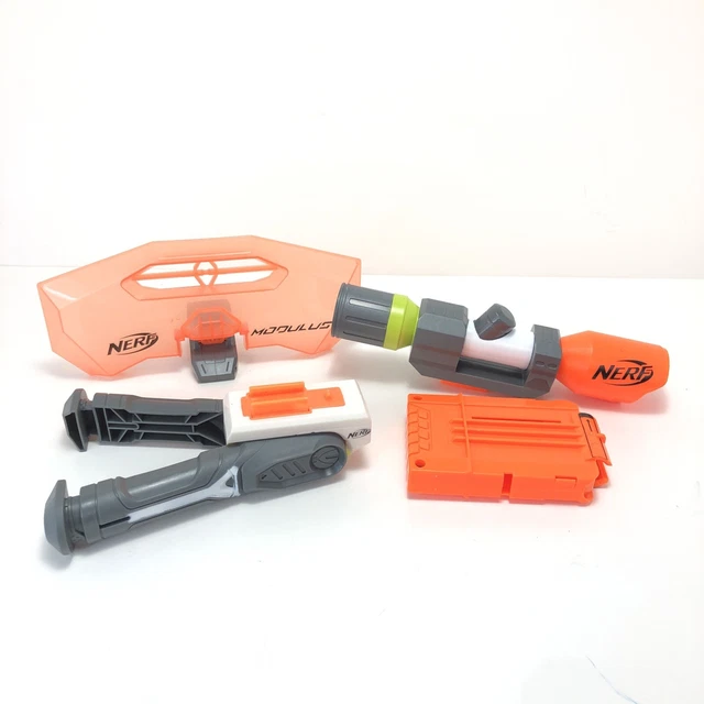 Nerf N-Strike Modulus Distance Scope Bipod Stand Shield & Clip Attachment Lot