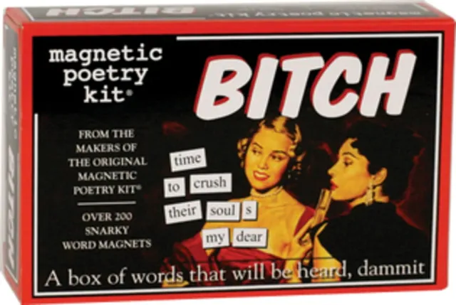 New Magnetic Poetry Kit - Bitch Kit - In Original Box