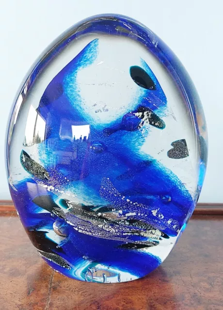 Glory Art Glass, Isle of Wight, Paperweight. 12 cm in height. Signed and dated