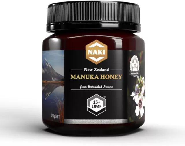 NAKI Manuka Honey Tested Traceable Certified 100% New Zealand Honey Gold Award