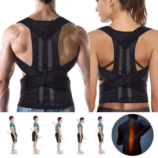 Haltungskorrektur Rückenstabilisator Rückenhalter Rückenbandage Rückengürtel DE