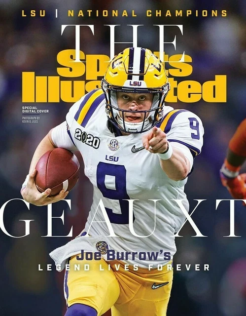 Joe Burrow LSU Tigers National Champs Sports Illustrated cover Photo-select size