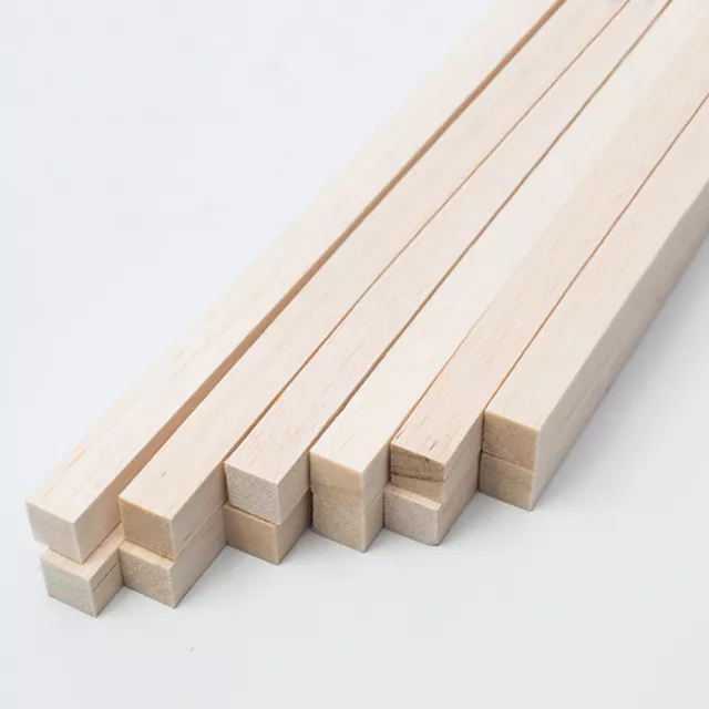 5/10/20PCS 30CM Balsa Square Wood Stick DIY Model Handmade Hobby Crafts Supplies