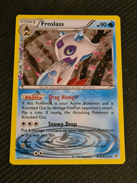 Pokemon Card MOMARTIK RC8/RC32 – Holo XY GENERATIONS (French) TBE