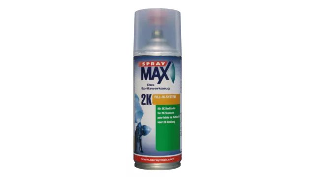 2K PROFI-Spraydose RAL MATT 9005 Tiefschwarz Acryl-Einschichtlack (400ml)