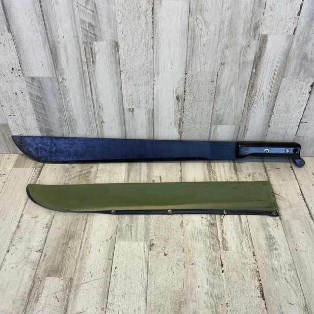 thumbnail image 2 of US Military Style OD Green Duck Canvas Machete Sheath – 18" – Reproduction Vietnam Era – NEW 2 of 6