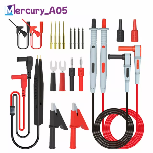 Universal-Multimeter-Messleitungssatz mit Krokodilklemme Bananenstecker