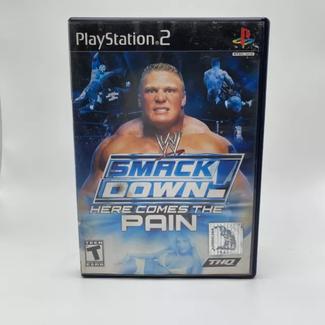 WWE SmackDown Here Comes the Pain Sony PlayStation PS2 Complete Black Label CIB