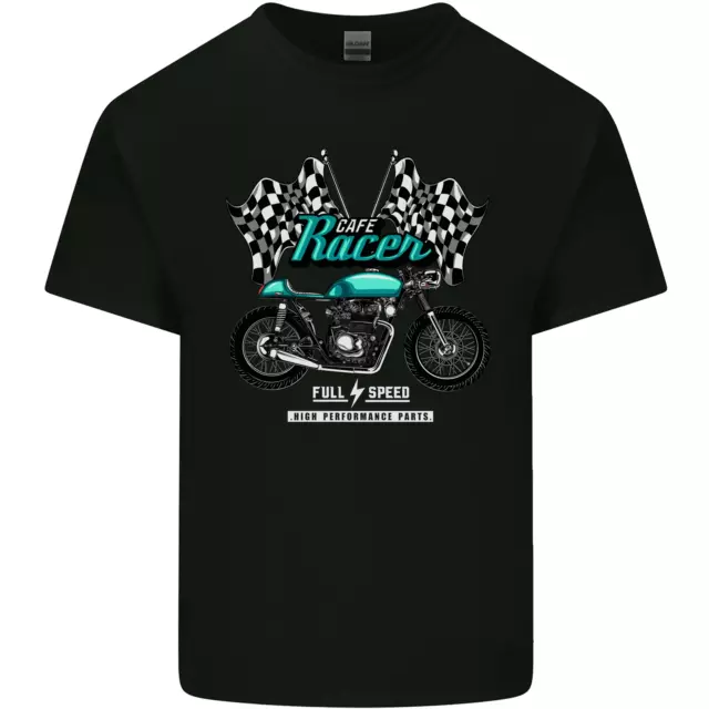 Maglietta Cafe Racer Full Speed Biker Moto Bambini Bambini