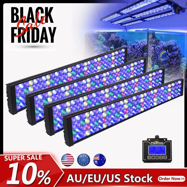 PopBloom T75 Aquarium LED Light for Marine Aquarium LED Fish Coral Tank 180cm