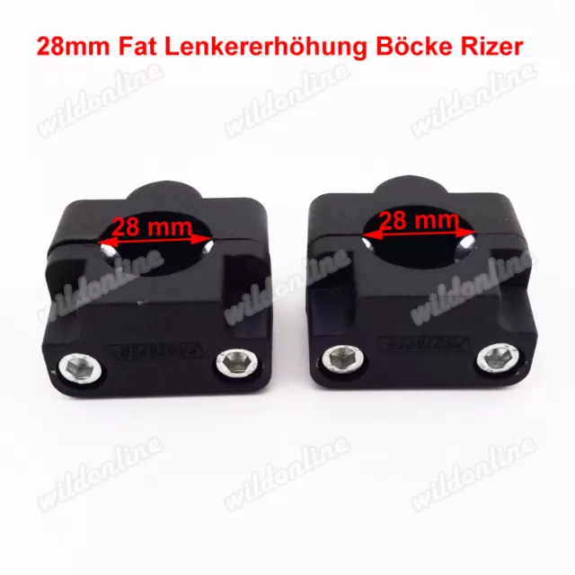 28mm Fat Lenkererhöhung Böcke Rizer Lenker Adapter für Quad ATV Dirt Pit Bike